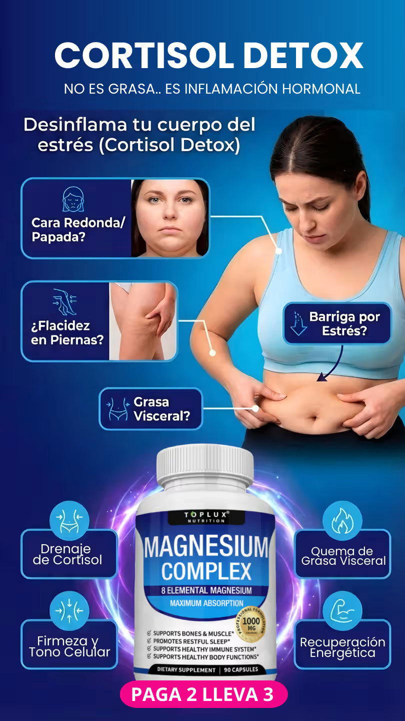 MAGNESIUM COMPLEX TOPLUX (100% ORIGINAL) - EL ÚNICO CON 8 MAGNESIOS